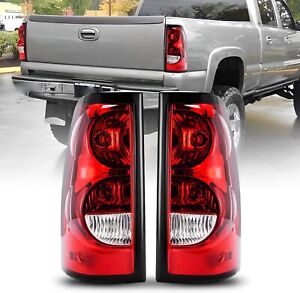Pair RED Tail Lights Brake Lamps For 1999-2006 Chevy Silverado 1500 2500 3500 (For: 2000 Chevrolet Silverado 1500)