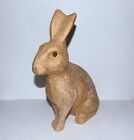 VINTAGE EASTER RABBIT Papier Paper Mache Glass Eyes DRAKE CANDY CONTAINER