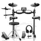 🥁 Donner DED-80 Electric Drum Set 5 Drum 4 Quiet Mesh Pad With Throne