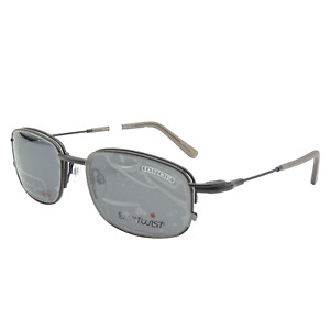 Easytwist M CT 131 Black 90W Eyeglass Frames Polarized Clip On 54 19 140