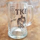 Tau Kappa Epsilon Theta-Iota Northern Michigan Glass Stein Mug Crest TKE TEKE