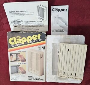 The Clapper Vintage 1984 Original Box + Papers Clap On Clap Off Tested (M)