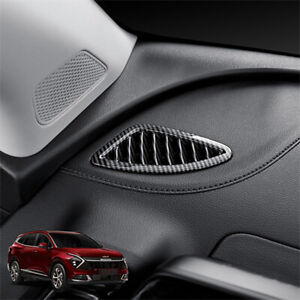 For Kia Sportage NQ5 Carbon Fiber Style Front Side Air Vent Outlet Cover Trim (For: Kia Sportage)
