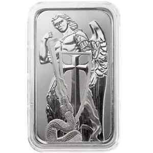 1 oz .999 fine silver ARCHANGEL MICHAEL art bar Book of Revelations Gods Warrior