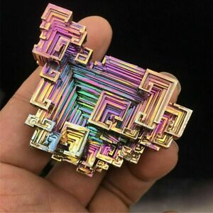 70g Natural Rainbow Aura Titanium Bismuth Specimen Mineral Gemstone Crystal Rock