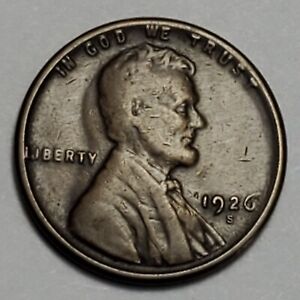 Nicer Low Mintage 1926 S Lincoln Wheat Cent