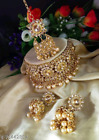 Bollywood Wedding Indian Pakistani Gold Plated Choker Necklace Jewelry Set