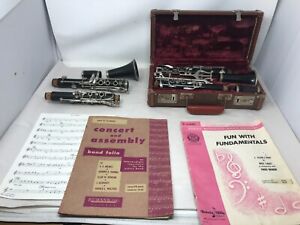 Lot of 2 Clarinets for Parts or Repair. Normandy with case and booklets.