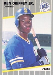 New Listing1989 Fleer Ken Griffey Jr. RC Rookie Card #548 Seattle Mariners Baseball Card