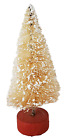 Vintage DOLL HOUSE Bottle Brush CHRISTMAS Blonde TREE Japan SNOW 3