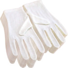 12Pairs White Cotton Gloves for Eczema and Dry Hands - Breathable Work Glove...