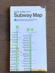 New York City Transit Authority NYC Subway Map 1979 Revised Fall 1980 MTA