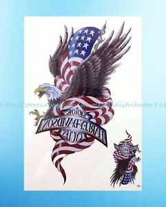 American flag eagle 8.25