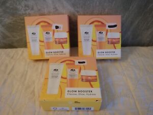 3 ORIGINS Glow Booster Cleanse Glow & Hydrate Travel / Gift Sets Ginzing NIB