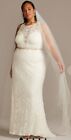 David Bridal Wedding dress size26. Beautiful elegant sexy new dress! New! $199