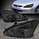 FOR 03-07 HONDA ACCORD SMOKED HOUSING CLEAR CORNER HEADLIGHT REPLACEMENT LAMPS (For: 2007 Honda Accord)