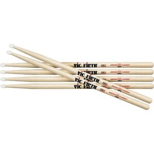 Vic Firth 3-Pair American Classic Hickory Drumsticks Wood 7A