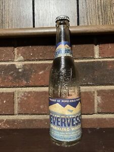 Full 12 Oz. Evervess Sparkling Water Soda Bottle, Salisbury N.C.