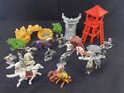 Medieval Knights Crusader Horses Plastic Toy Soldiers Vintage Playset Lot A3