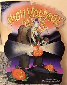 Vintage 1981 Hallmark Halloween FRANKENSTEIN die cut decoration UNUSED 12 inches