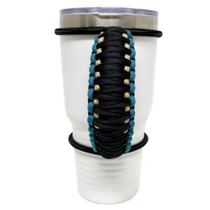30oz Stretchable Paracord Tumbler Handle, Jacksonville Football, Fits Epoxy Cups