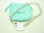 Please Return to Tiffany & Co. Sterling Oval Tag Choker Necklace 15.5