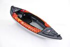 Inflatable Kayak 1 Person 10' Ft Heavy Duty Orange w Paddle Aqua Marina Fishing