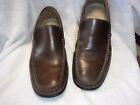 MEN'S ECCO BROWN LEATHER LOAFERS SIZE 44 OR 11