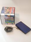 Nintendo DS Lite USG-001 Cobalt Blue Handheld Video Game System w/ 7 Games EUC