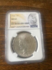 New Listing1922 peace silver dollar auctions us coins