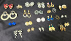 VINTAGE JEWELRY LOT OF 23 PAIRS OF COLORFUL EARRINGS