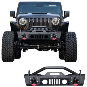 Front Bumper Fits 2007-2024 Wrangler JK/JKU/JL/JLU and 2020-2024 Gladiator JT (For: Jeep)
