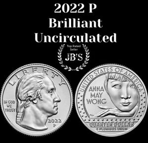 2022 P Anna May Wong American Women Quarter BRILLIANT UNCIRCULATED *JB's*