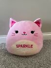 squishmallow 12 inch cat, new, no tag, sparkle everyday, glitter ears, Rare.