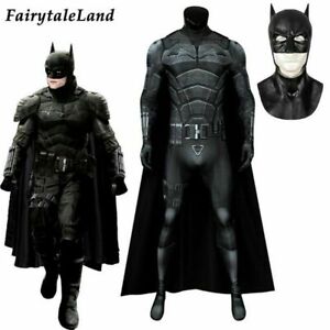 2022 The Batman Jumpsuit Cosplay Outfit Bruce Wayne Costume Halloween Adult Prop