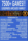 CoinopsX 7500+ Games AtGames Legends Ultimate 256GB USB 3 - NOT ALP MICRO OR 4K