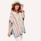 NEW CAbi Size XS/S Siesta Knit Tassel Multicolor Poncho