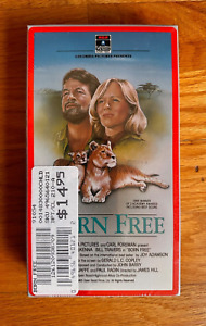 *New* BORN FREE VHS Movie RCA COLUMBIA with 3 WATERMARKS - Sealed!