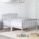 Wooden Baby Toddler Bed Children Bedroom Furniture with Safety Guardrails Frame