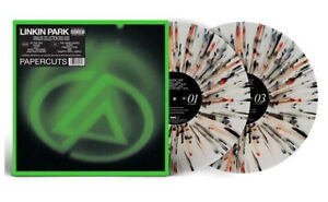 Linkin Park – Papercuts - Clear with Black/Red Splatter 2 LP Vinyl Records - NEW