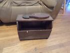 Vintage Wooden Shoe Shine Box / Caddy Handmade
