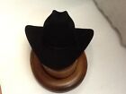 Stetson Cowboy Hat 6X Beaver Fur Black RANCHER With Free Hat Brush