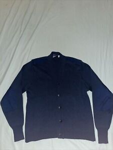 Military Equipment Corporation Of America Mens 50% Wool Blue Sweater Size 46L