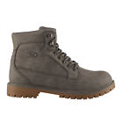 Lugz Mantle HI MMANTLHD-0823 Mens Gray Leather Lace Up Casual Dress Boots