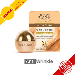 Anti Aging and Anti Wrinkle Cream Eva Skin Clinic with Gold Collagen, 50ml