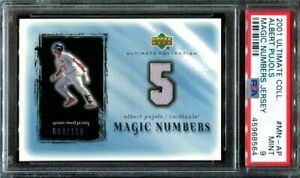 2001 Ultimate Collection Albert Pujols Magic Numbers Jersey 150 Made RC PSA 9
