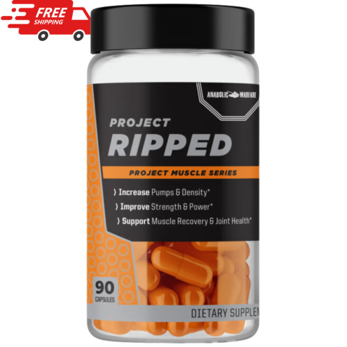 ANABOLIC WARFARE PROJECT RIPPED Pump & Density Strength & Power 90 Capsules