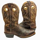 Ariat Mens Bullhide Leather Cowboy Boots 12 D 3824 Brown Western Roughstock