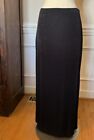 Vintage 90s Slinky Black Maxi Skirt Low Rise Goth Grunge Women’s Small
