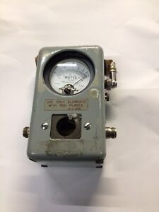 Vintage Bird Model 43 Watts 50 OHMS Thruline RF Portable Power Wattmeter  #T1888